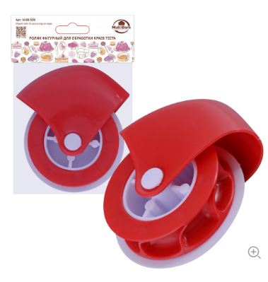 Ролик фигурный для обработки краев теста. Размер 10х8,8х4см. VL80-509